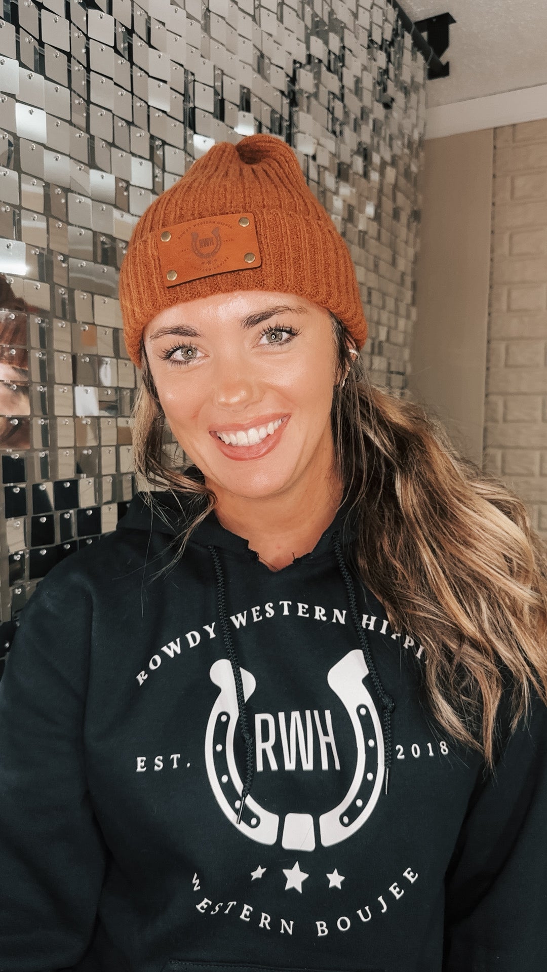 Rowdy Western Hippie Logo Beanie
