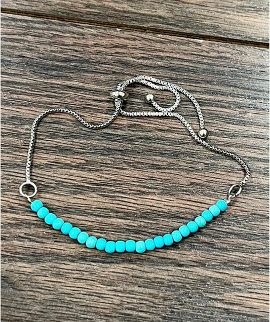 Adjustable Turquoise Bracelet