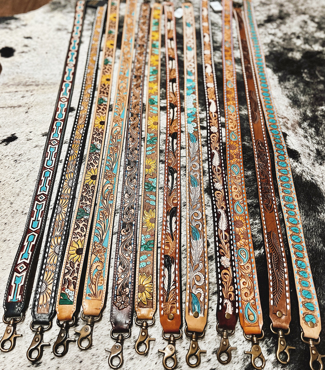 Tooled Leather Purse Straps – Rowdy Western Hippie