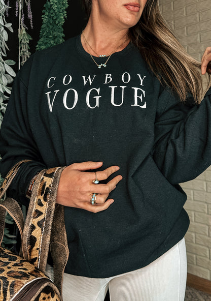 Cowboy Vogue Embroidered Sweatshirt