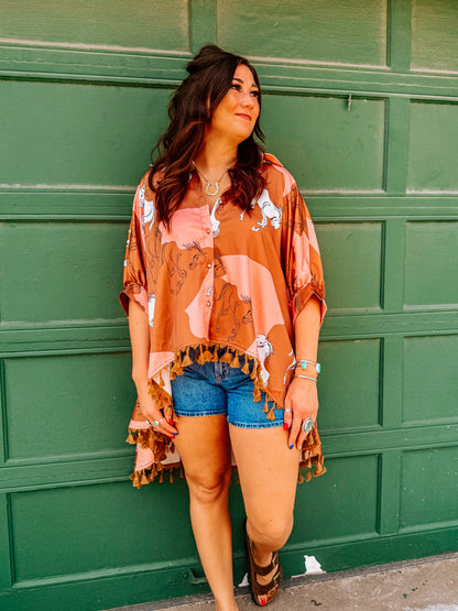 Painted Pony High Low Top