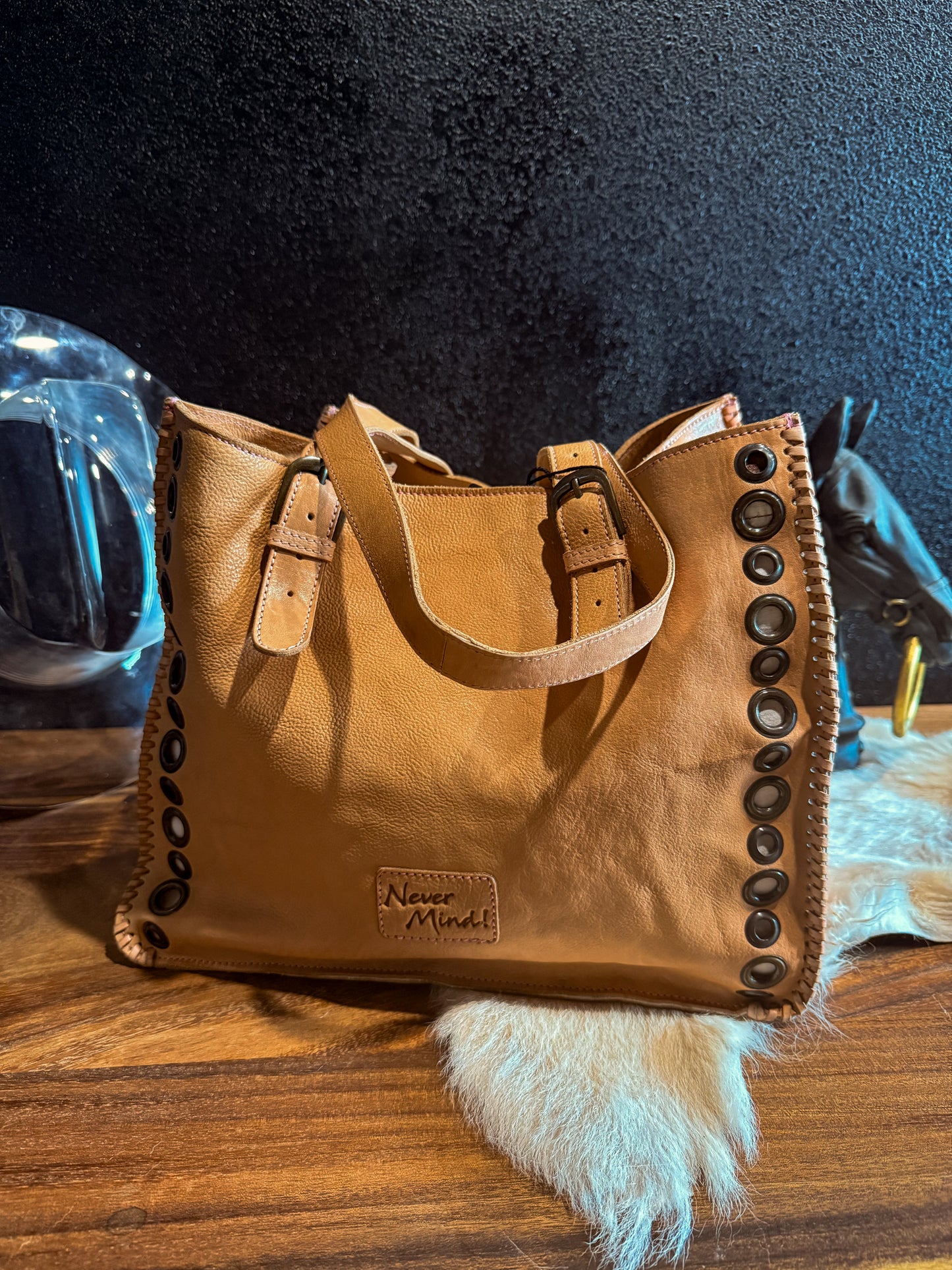 Nude Hippie Leather Tote