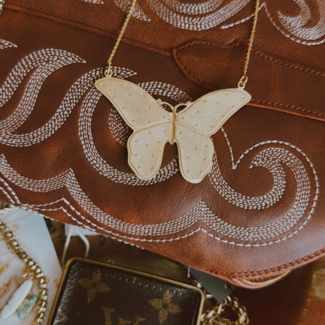 Gold Butterfly necklace