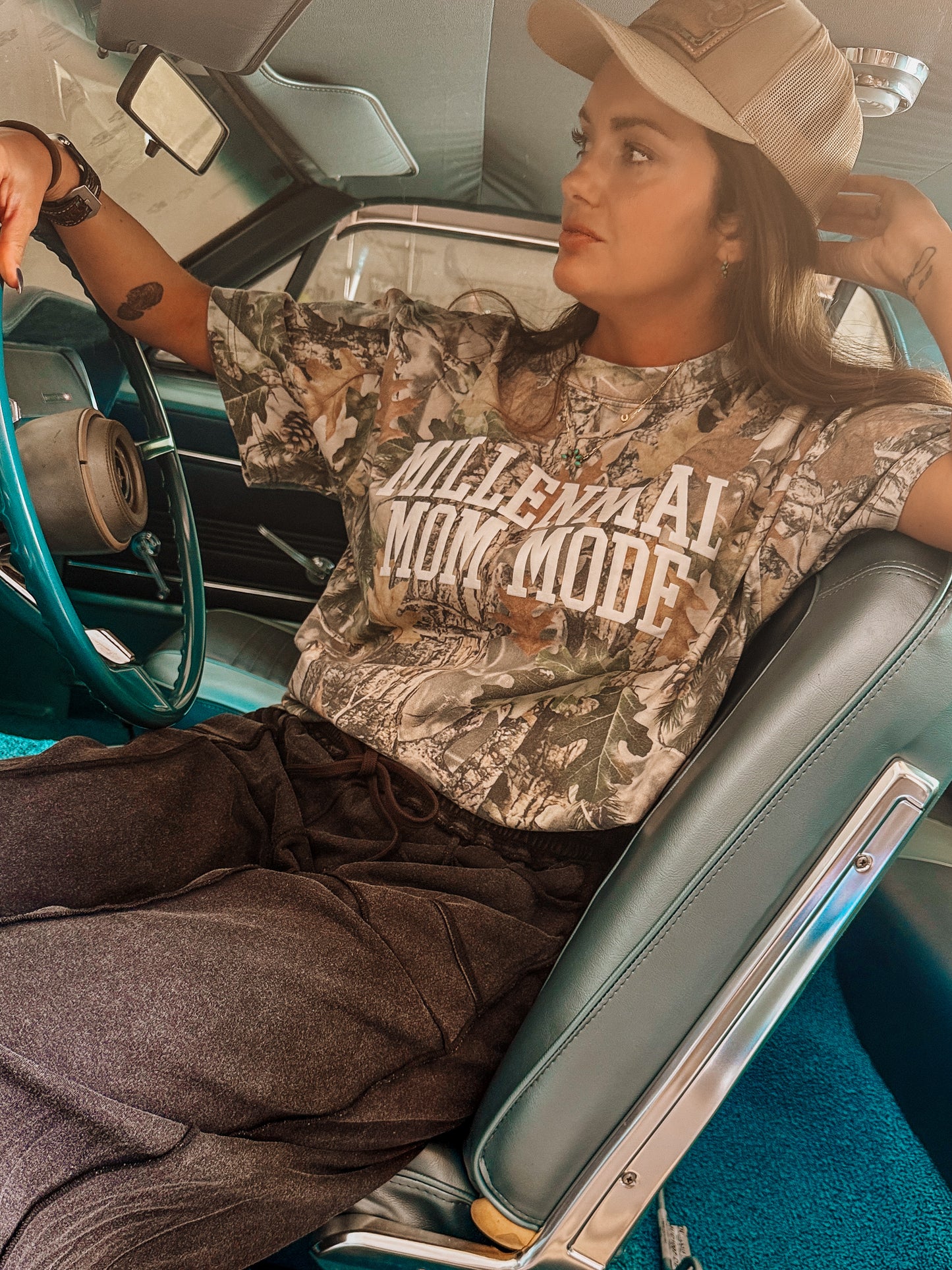 Camo Millennial Mom Tee