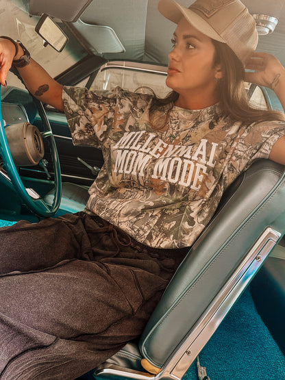 Camo Millennial Mom Tee