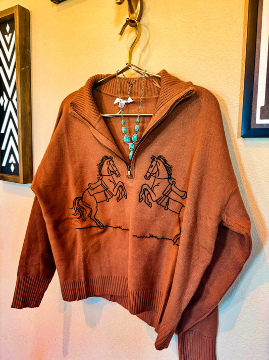 The Rowdy Rider Half-Zip