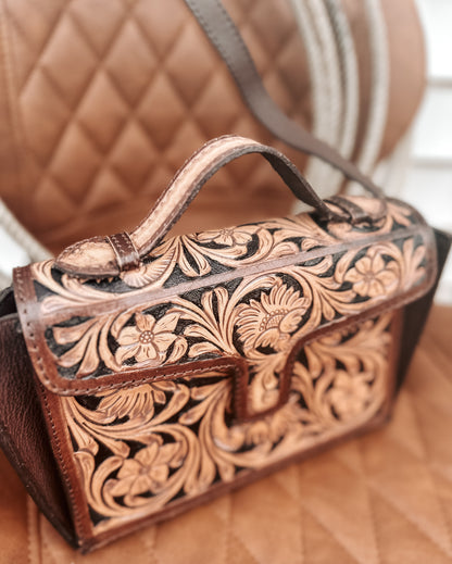 Boone Tooled Leather Crossbody