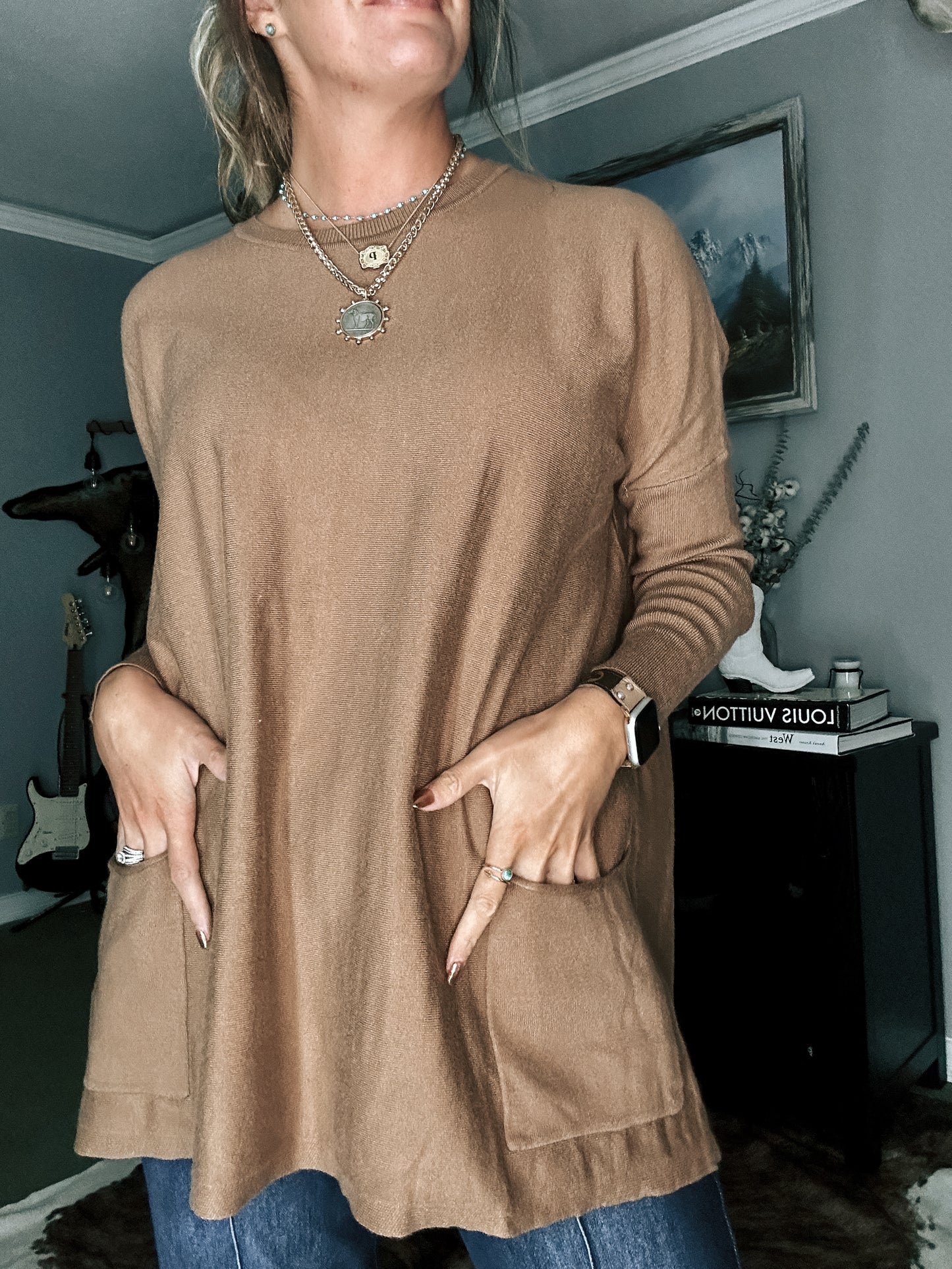 Oversized Soft Sweater (Camel)