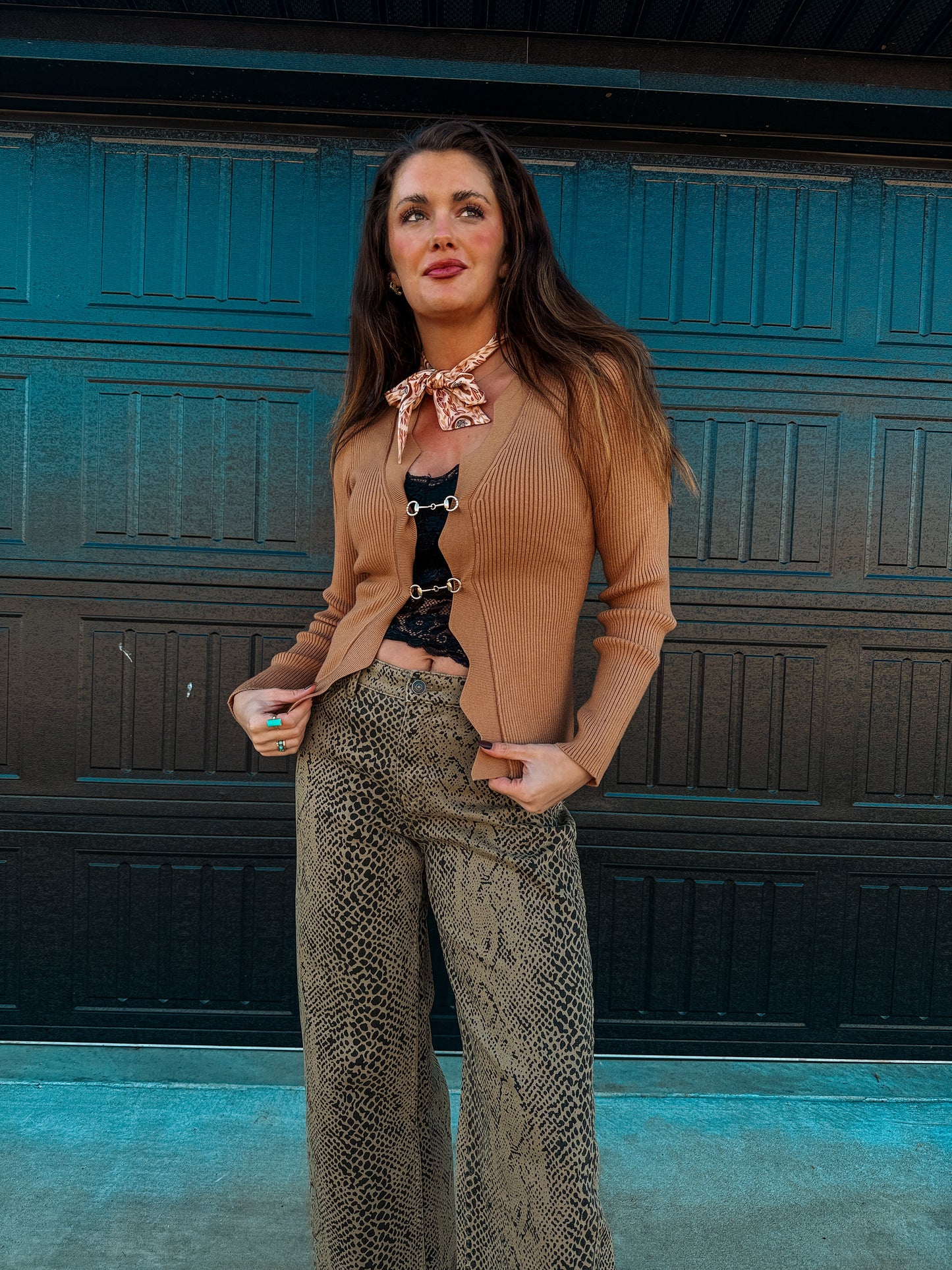 Rust Horse Bit Sweater