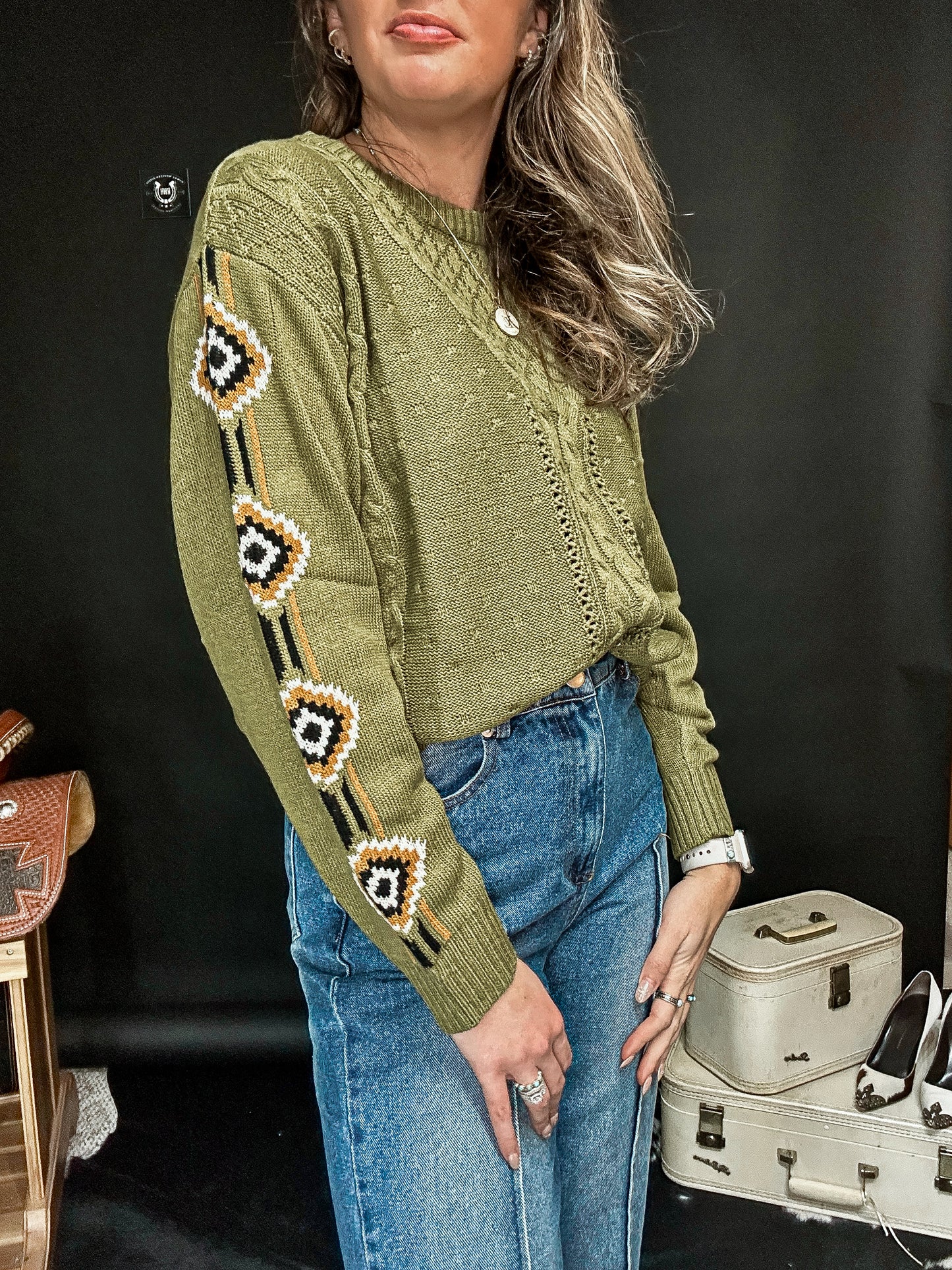 Sage Brush Aztec Sweater