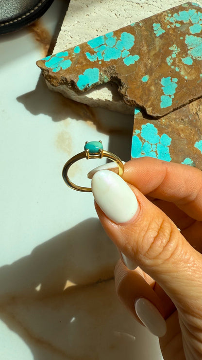 Raleigh Gold Turquoise Ring