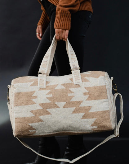 Cream & Aztec Duffel