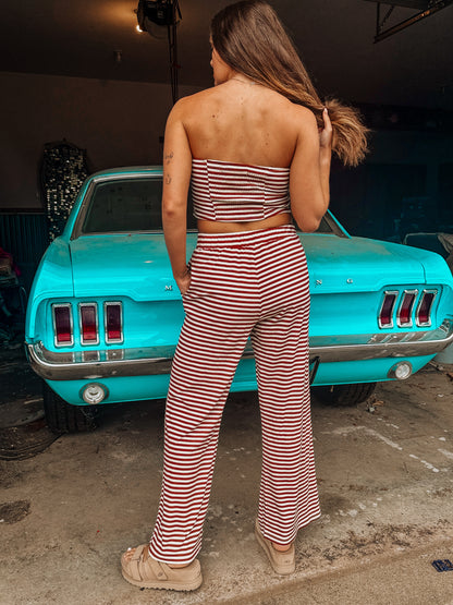Spring Fling Tube Top Set (Maroon)