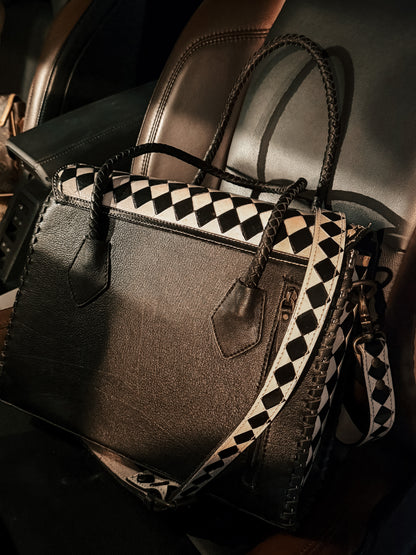 Boujee Checkered Tote