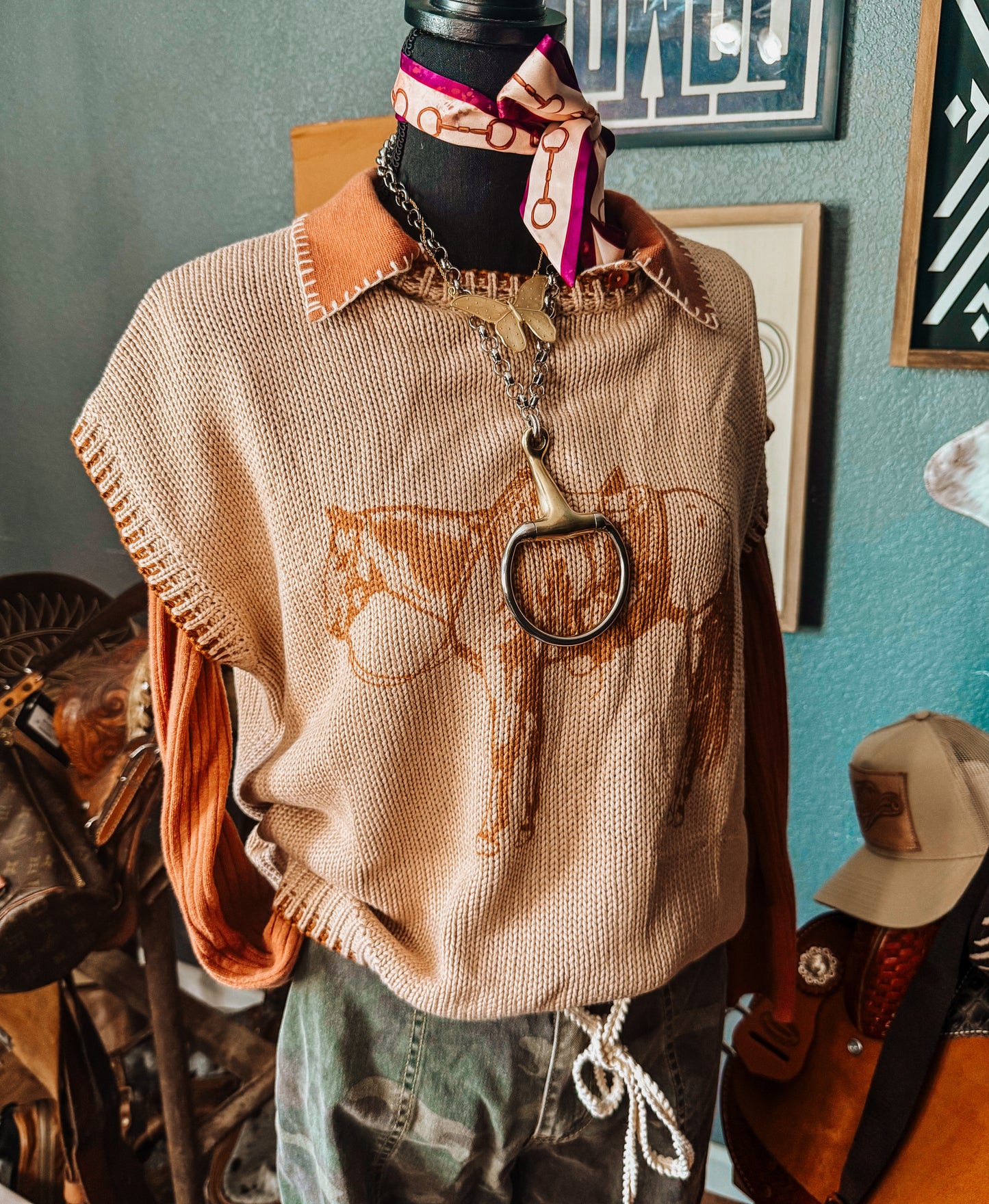 Cowpony Sweater Vest