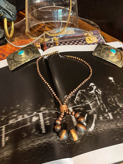 Copper Western Pearl Necklace