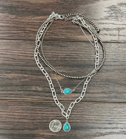 Drop Turquoise Necklace