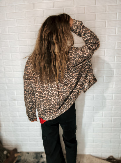 Leopard Oversized Jacket