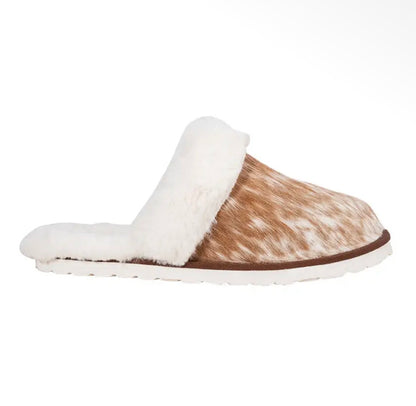 Cowhide House Shoes Slippers