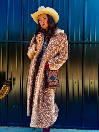 The High Roller Deer Print Coat