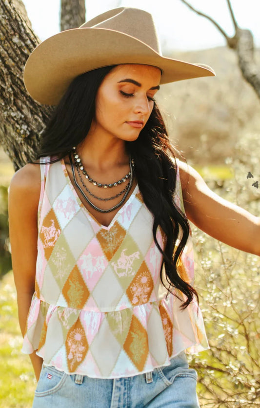 PREPPY PONY TANK TOP