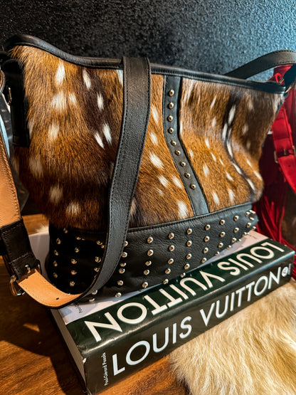 Axis Deer Leather Bag￼