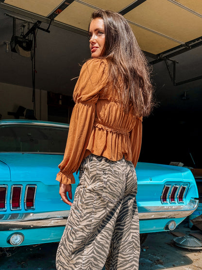 Zebra Barrel Jeans