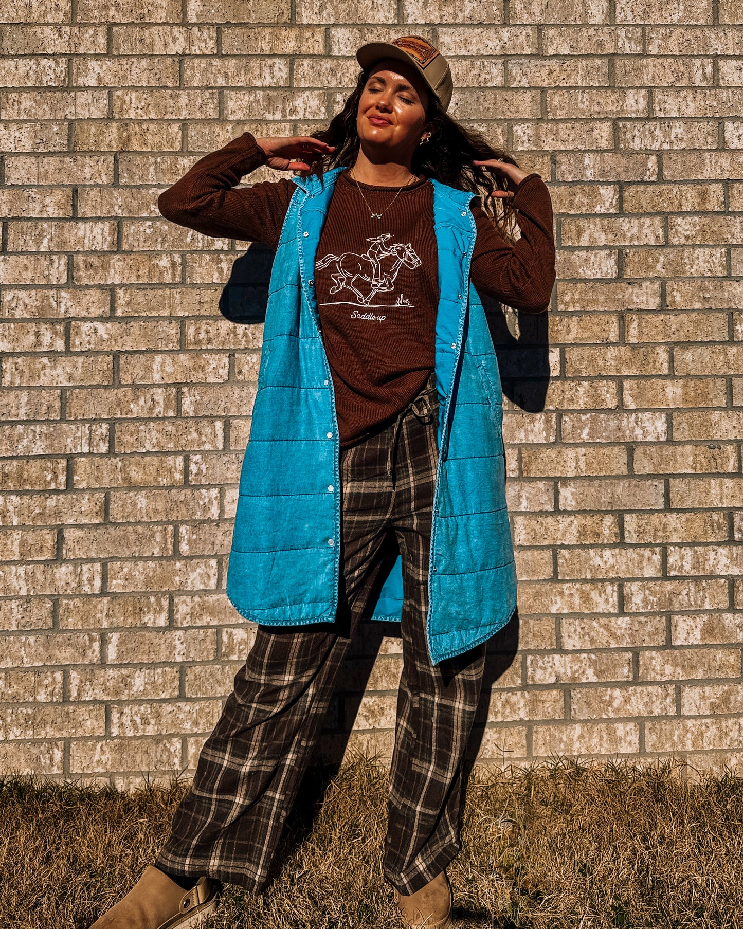 QUINCY QUILTED DENIM VEST