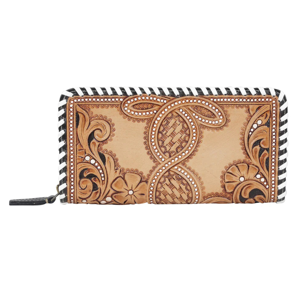 Gaze Tooled Leather Wallet