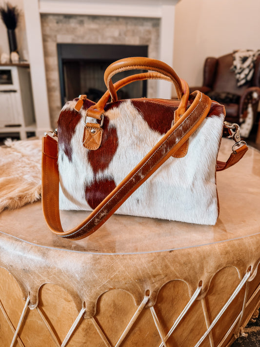Cowhide Speedy Tote