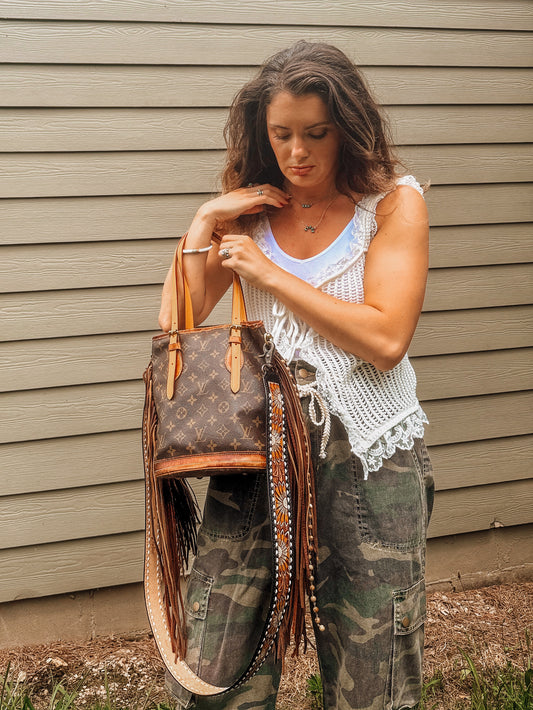 Western Boujee Louis Bucket Bag
