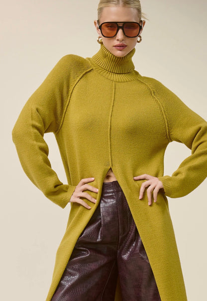 Chartreuse Drifter Maxi Sweater