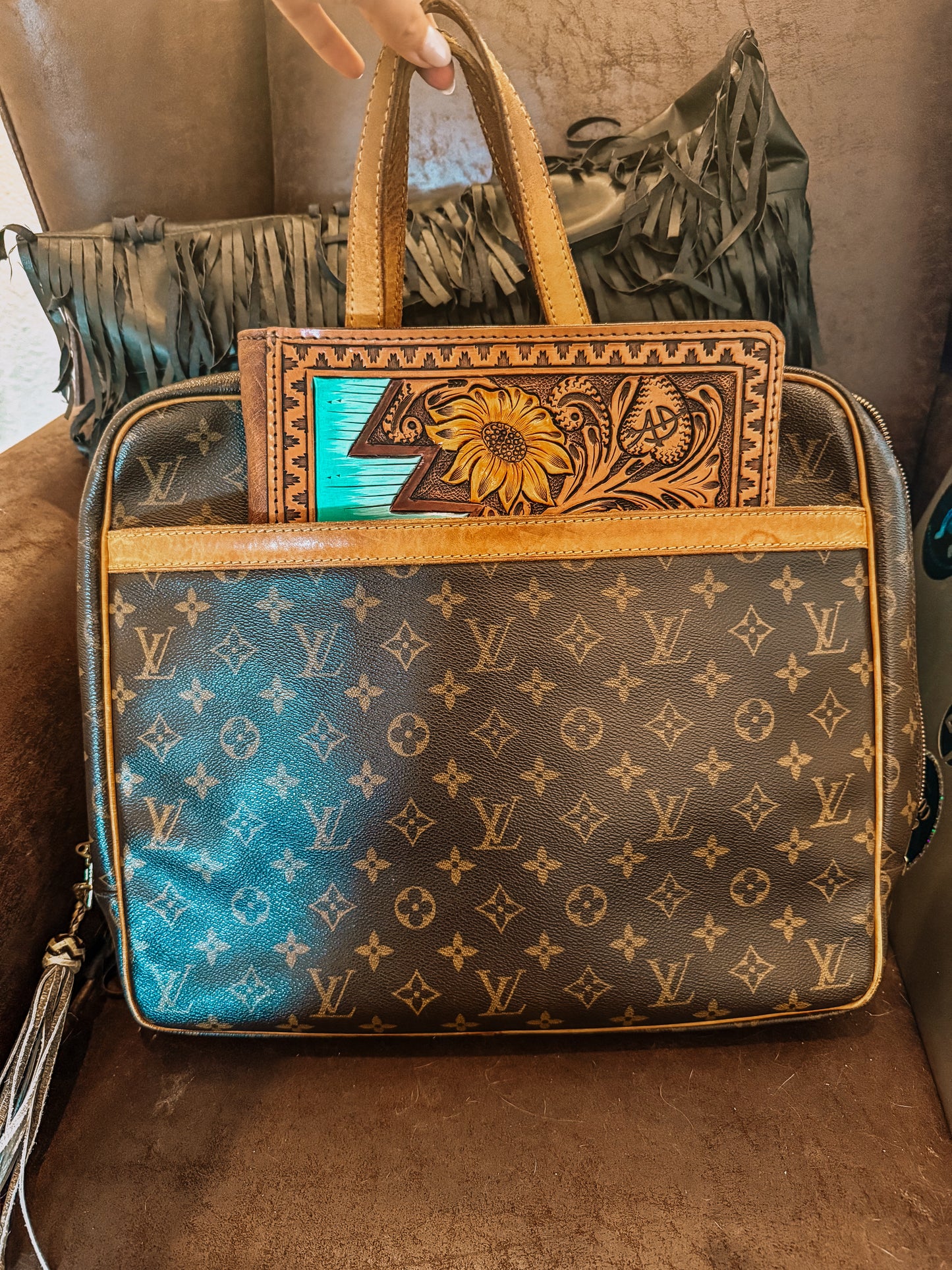 Boujee Vintage Louis Work Bag