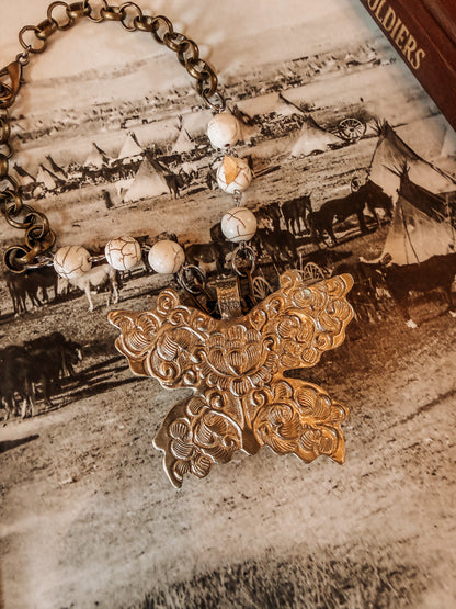 Butterfly Stone Necklace