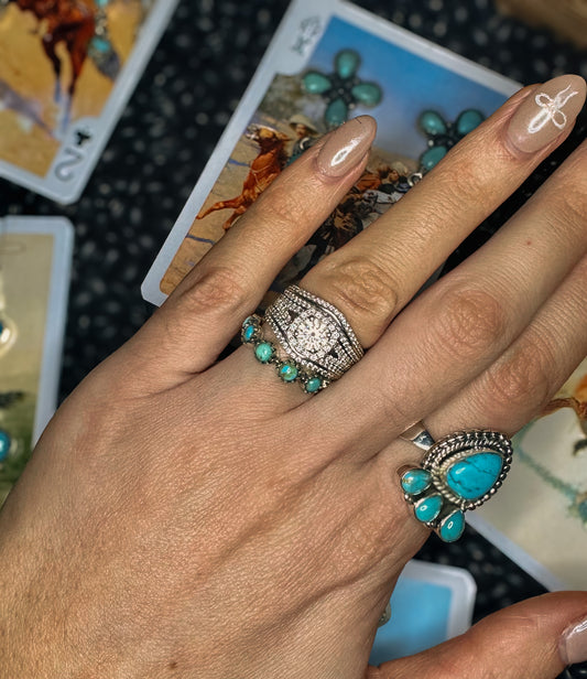 Stack Authentic Turquoise Ring (size 5)