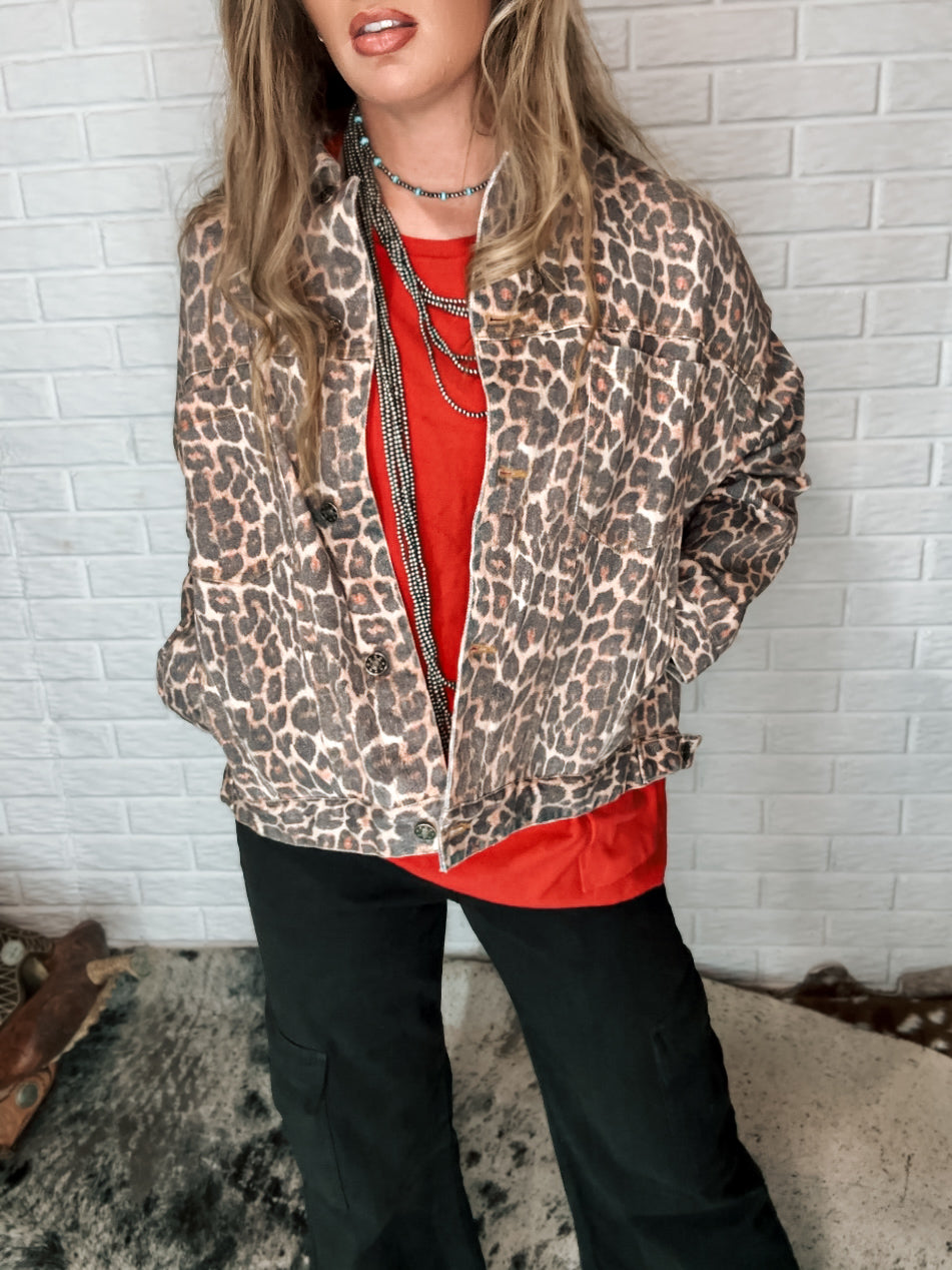 Leopard Oversized Jacket