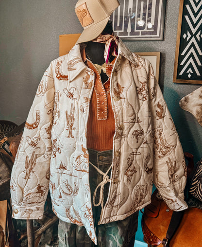 Western Quilted Shacket