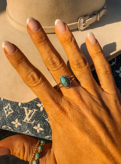 Loro Authentic Turquoise Ring