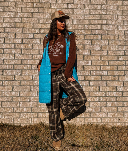 QUINCY QUILTED DENIM VEST