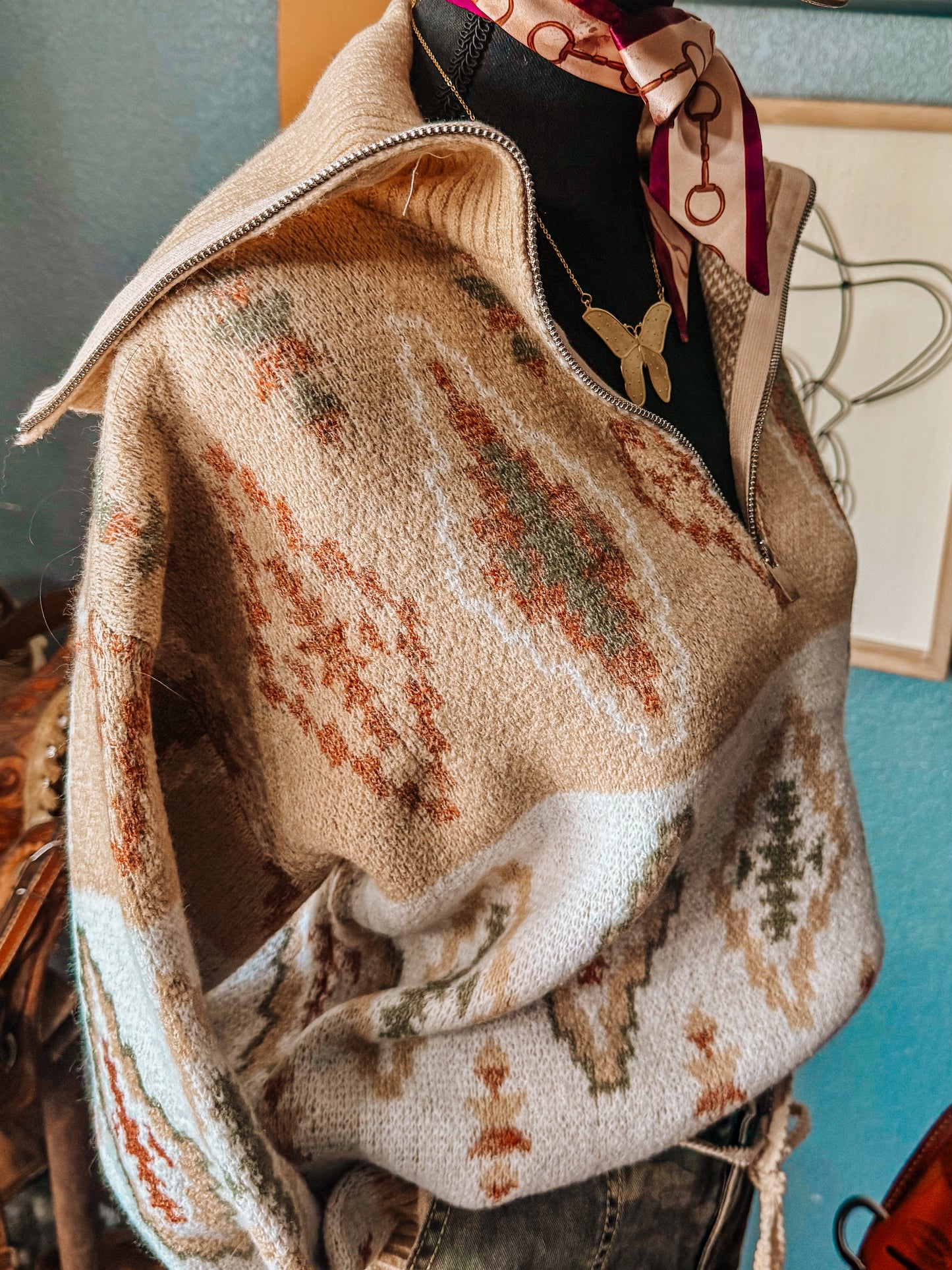 Breckenridge Aztec sweater￼