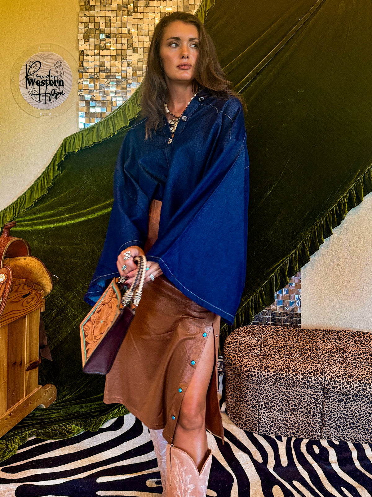 Denim Cape