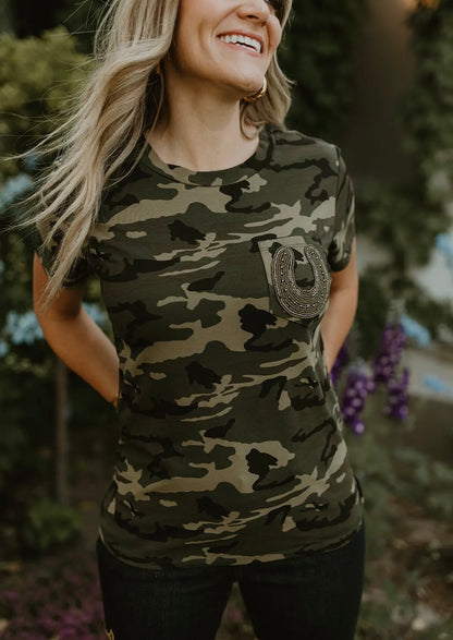 Lucky Lizzy Camo Tee