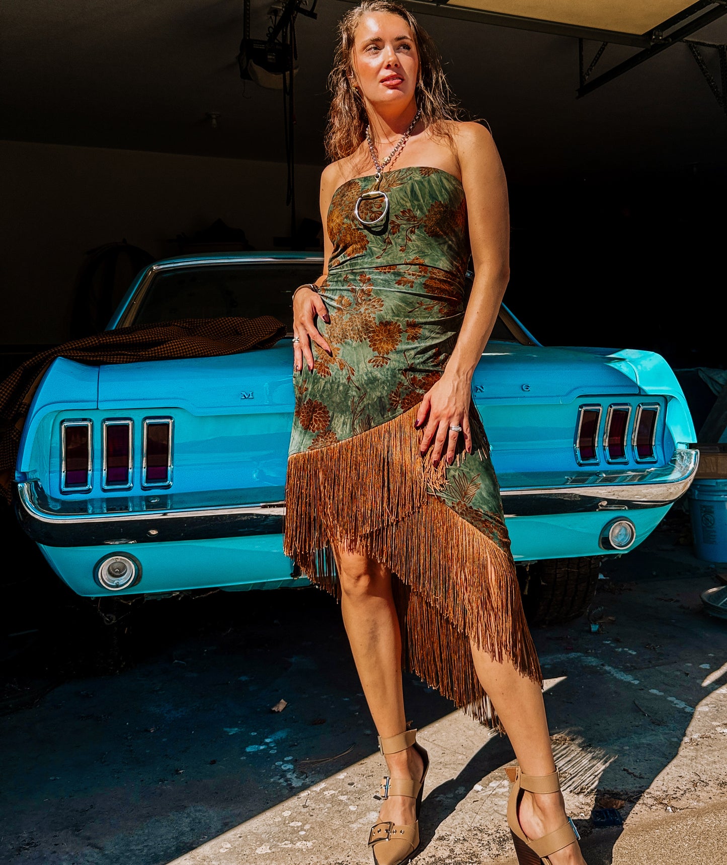 Velvet Western Hippie Dress