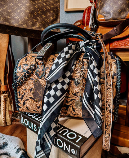 Boujee Tooled leather Speedy Tote