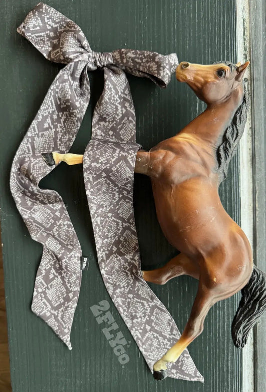 Snake print twilly