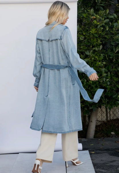 Denim Trench Coat