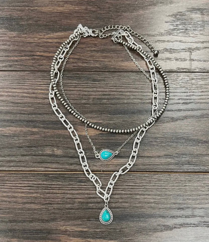 Drop Turquoise Necklace