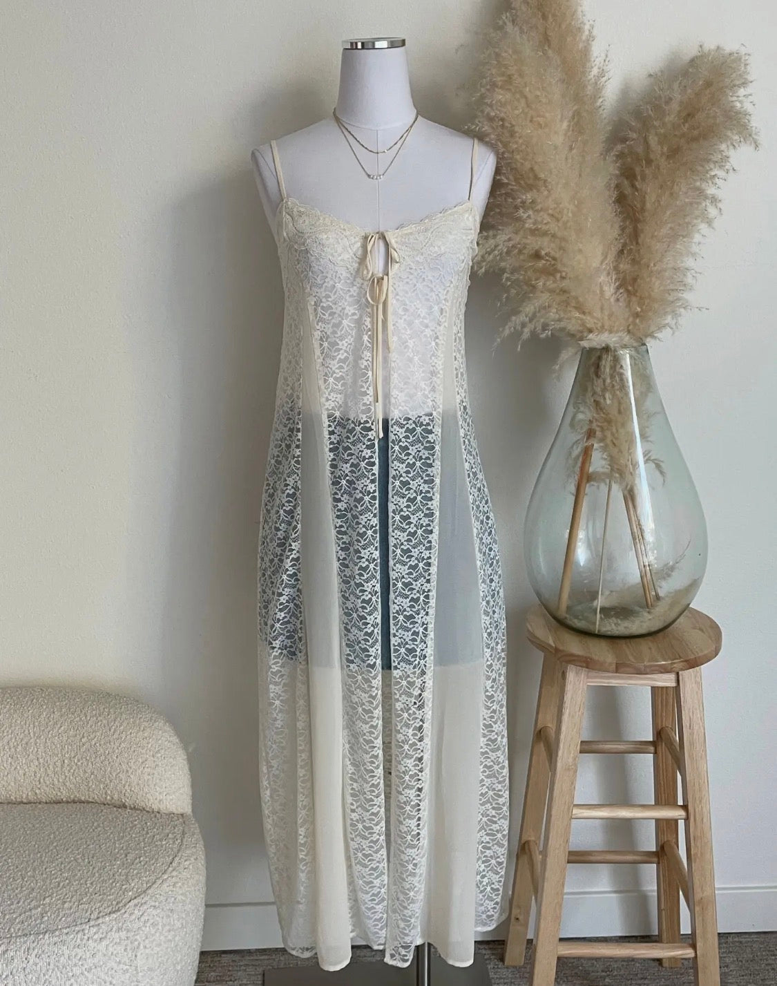 Long Lace Cami