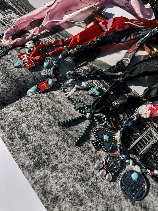 Bandanna Charm Necklace