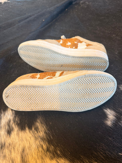 Myra Cowhide Leather Sneakers — Size 9 (used for product photos)